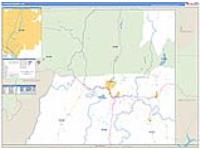 La Plata, Co Carrier Route Wall Map